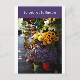 Barcelona : La Rambla Postcard