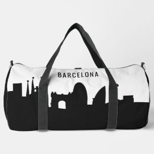 Barcelona Landmarks custom name Duffle Bag