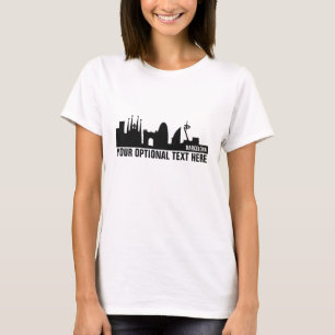 Barcelona Landmarks custom text shirts & jackets