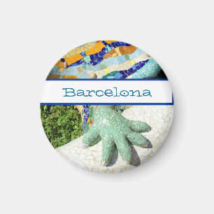 Barcelona Lizard Hand Mosaic Magnet