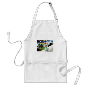 Barcelona Lizard Hand Mosaics Standard Apron