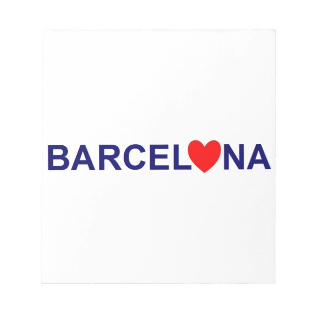 Barcelona love notepad (Front)
