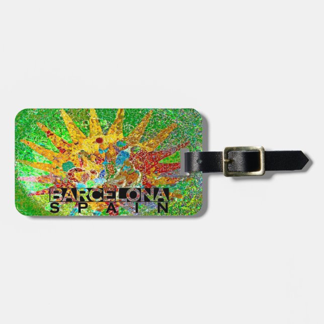 Barcelona Luggage Tag (Front Horizontal)