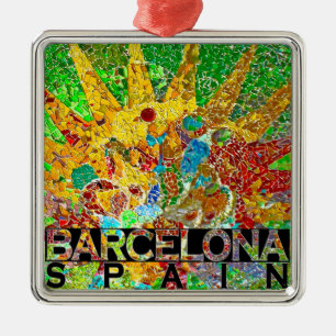 Barcelona Metal Tree Decoration
