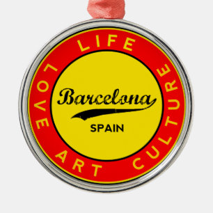 Barcelona Metal Tree Decoration