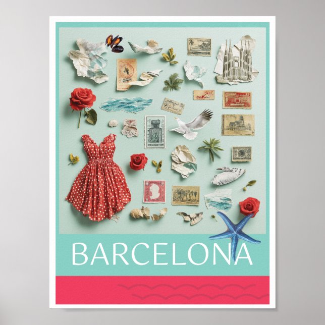 Barcelona On My Mind Poster (Front)