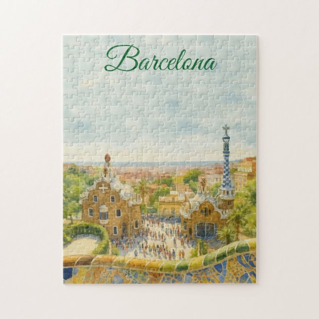 Barcelona Park Guell Jigsaw Puzzle (Vertical)