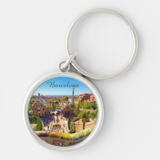 Barcelona, Park Guell Key Ring (Front)