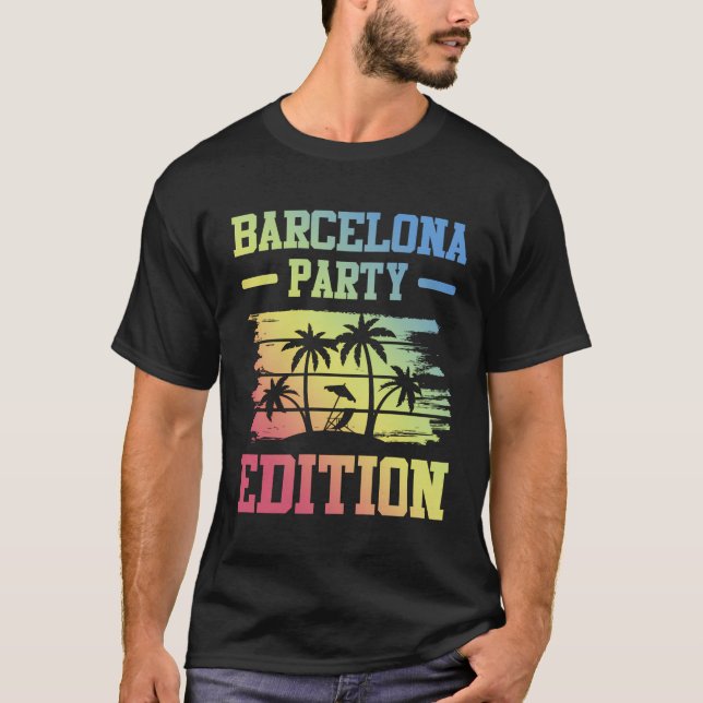 Barcelona Party Edition Vacation Crew T-Shirt (Front)