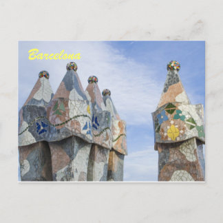 Barcelona post card, casa batilo postcard