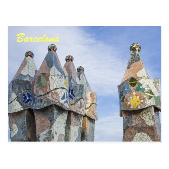 Barcelona post card, casa batilo postcard