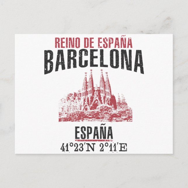 Barcelona Postcard (Front)
