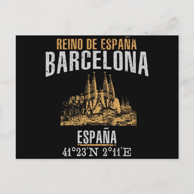 Barcelona Postcard (Front)