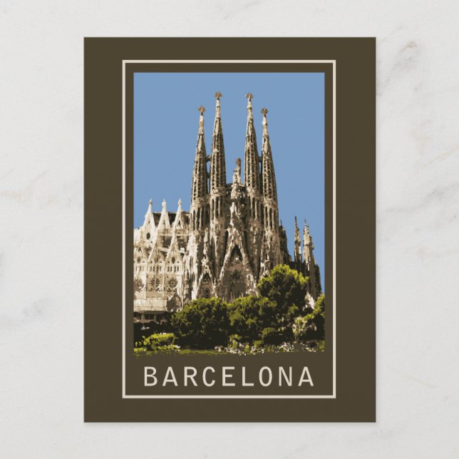 Barcelona Sagrada Familia Postcard (Front)