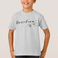 Barcelona Script Font Flag Heart