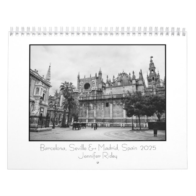Barcelona, Seville & Madrid, Spain - 2025 Calendar (Cover)