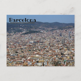 Barcelona Skyline Postcard