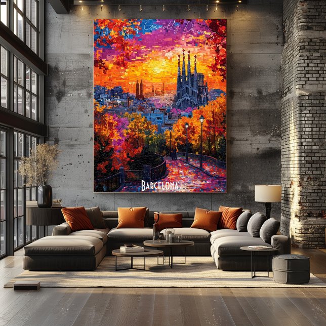 Barcelona Skyline Poster – Iconic Spanish City Art (Creator Uploaded)