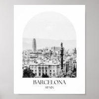 Barcelona Spain Arch Photo Print