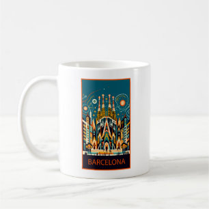 Barcelona Spain Art Deco  Coffee Mug