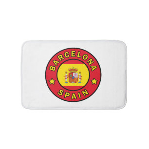 Barcelona Spain Bath Mat