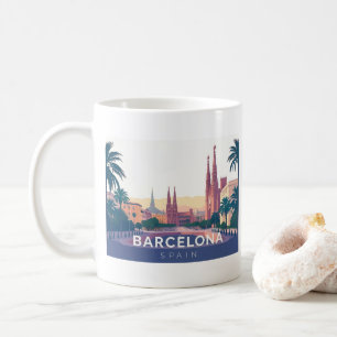 Barcelona Spain Cathedral of Barcelona Travel Coffee Mug