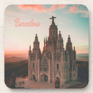 Barcelona Spain Church Coaster