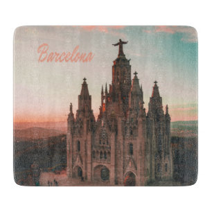 Barcelona Spain Church Cutting Board