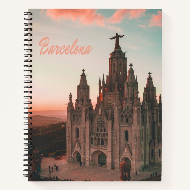 Barcelona Spain Church Notebook (Front)