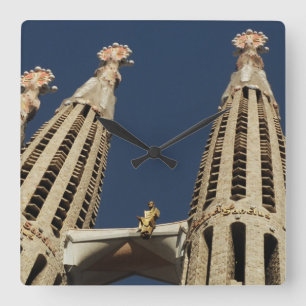 Barcelona Spain Church Square Wall Clock