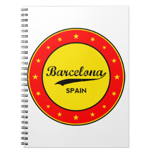 Barcelona, Spain, circle Notebook