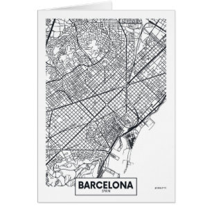 Barcelona, Spain City Map