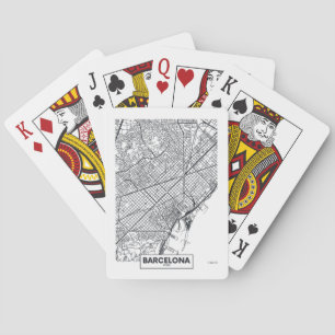 Barcelona, Spain City Map Playing Cards
