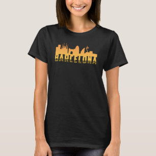 Barcelona Spain City Skyline Cityscape Funny Gift T-Shirt