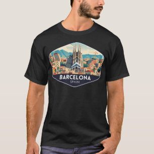 Barcelona Spain City Travel Souvenir T-Shirt