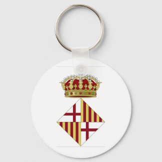 Barcelona (Spain) Coat of Arms Key Ring