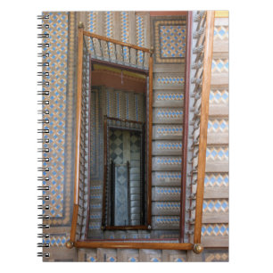 Barcelona, Spain Colourful Stairway Notebook