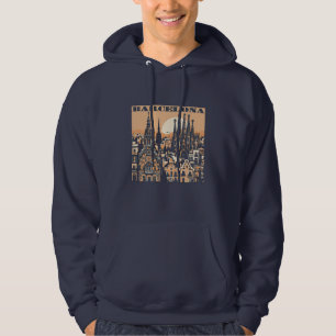 Barcelona Spain Europe Hoodie