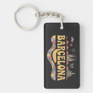 Barcelona Spain Europe Key Ring