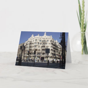 Barcelona, Spain, Gaudi, greeting card