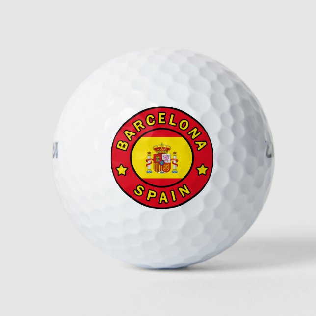 Barcelona Spain Golf Balls (Front)