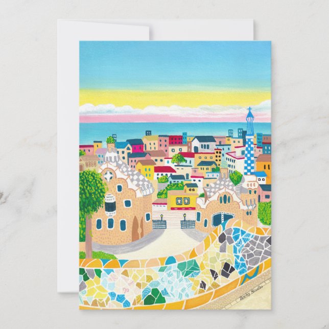 Barcelona Spain Invitation (Front)