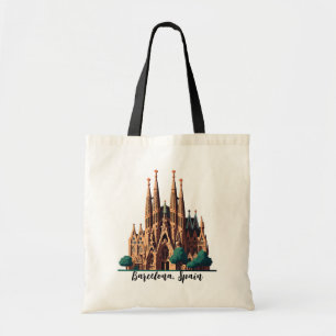 Barcelona Spain La Sagrada Familia Tote Bag