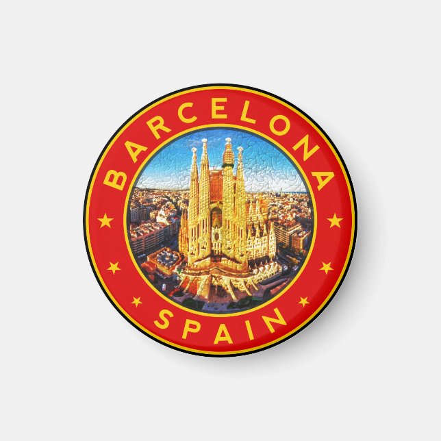 Barcelona Spain Magnet (Front)