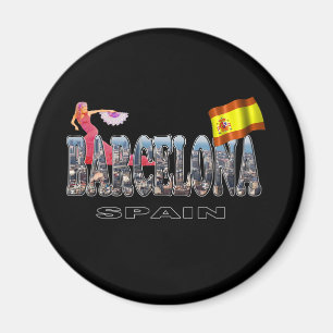 Barcelona Spain Magnet