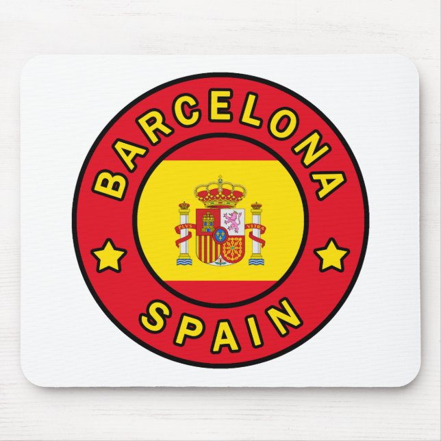 Barcelona Spain Mouse Mat (Front)