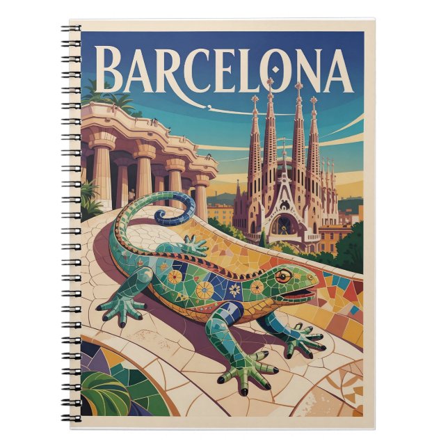 Barcelona Spain Notebook (Front)