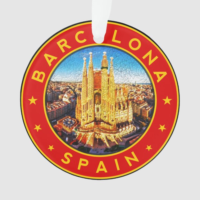Barcelona Spain Ornament (Front)