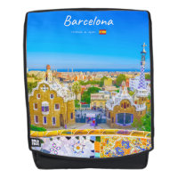 Barcelona, Spain - Park Guell Gaudi Mosaic