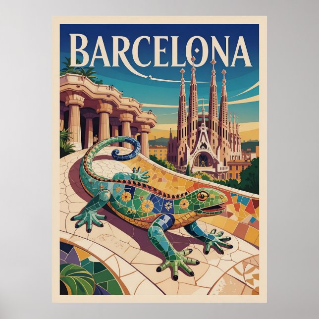 Barcelona Spain Poster (Front)